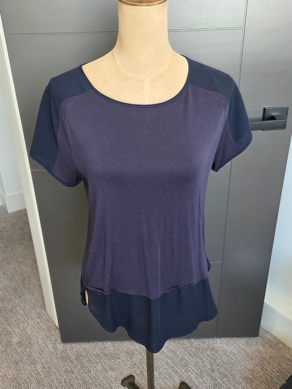 RW&CO. Navy Short Sleeve Layered Tee